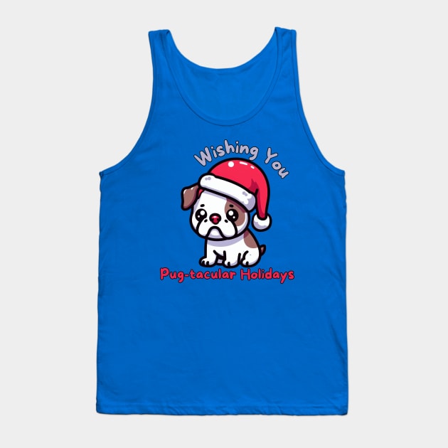 Pugmas Dog Christmas Tank Top by Japanese Fever